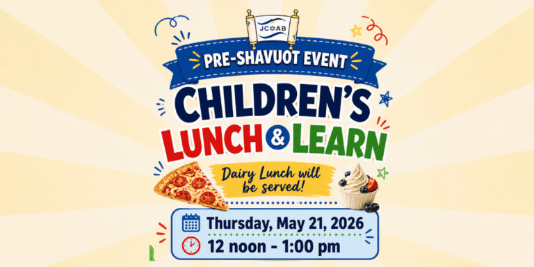 Pre shavuot lunch & learn